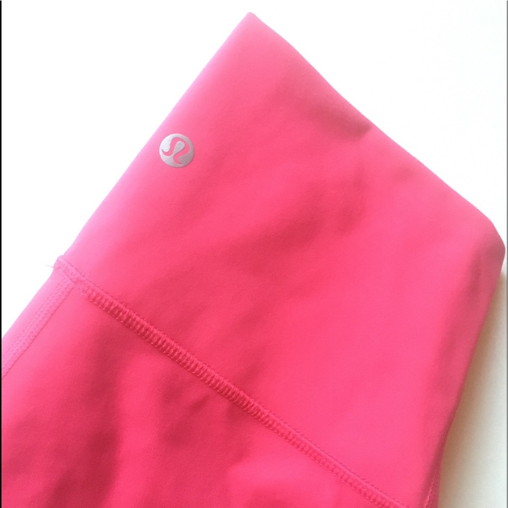 Lululemon Leggings Hot Pink Wunder Under highwaist